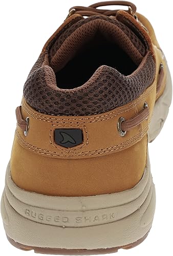 Miniatura 4 de Rugged Shark Atlantic Classic - Zapatos náuticos casuales para hombre con soporte acolchado, marrón cobre, tallas 8-13 para hombre