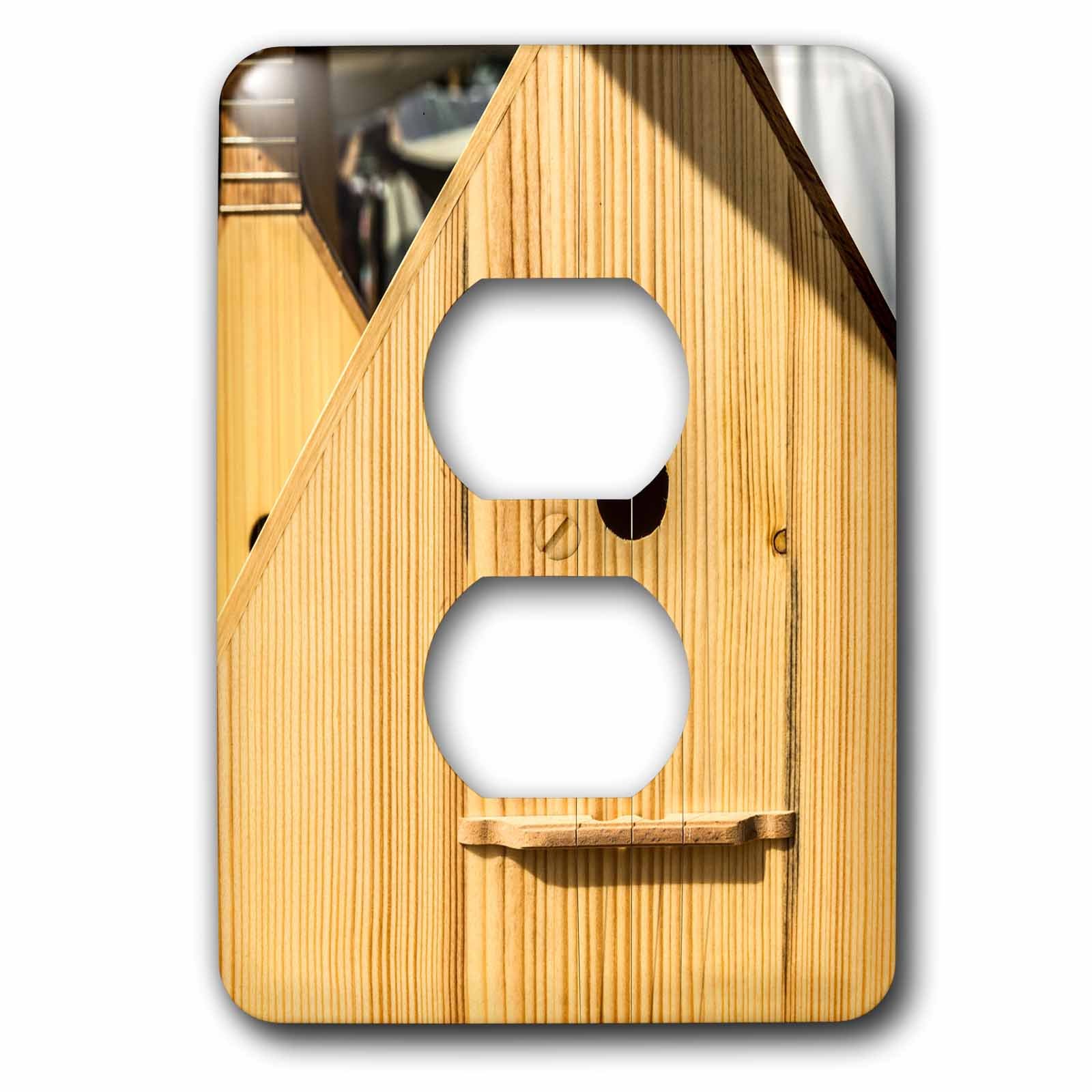 Placa de 2 enchufes con diseño de balalaika de madera 3dRose lsp_270824_6
