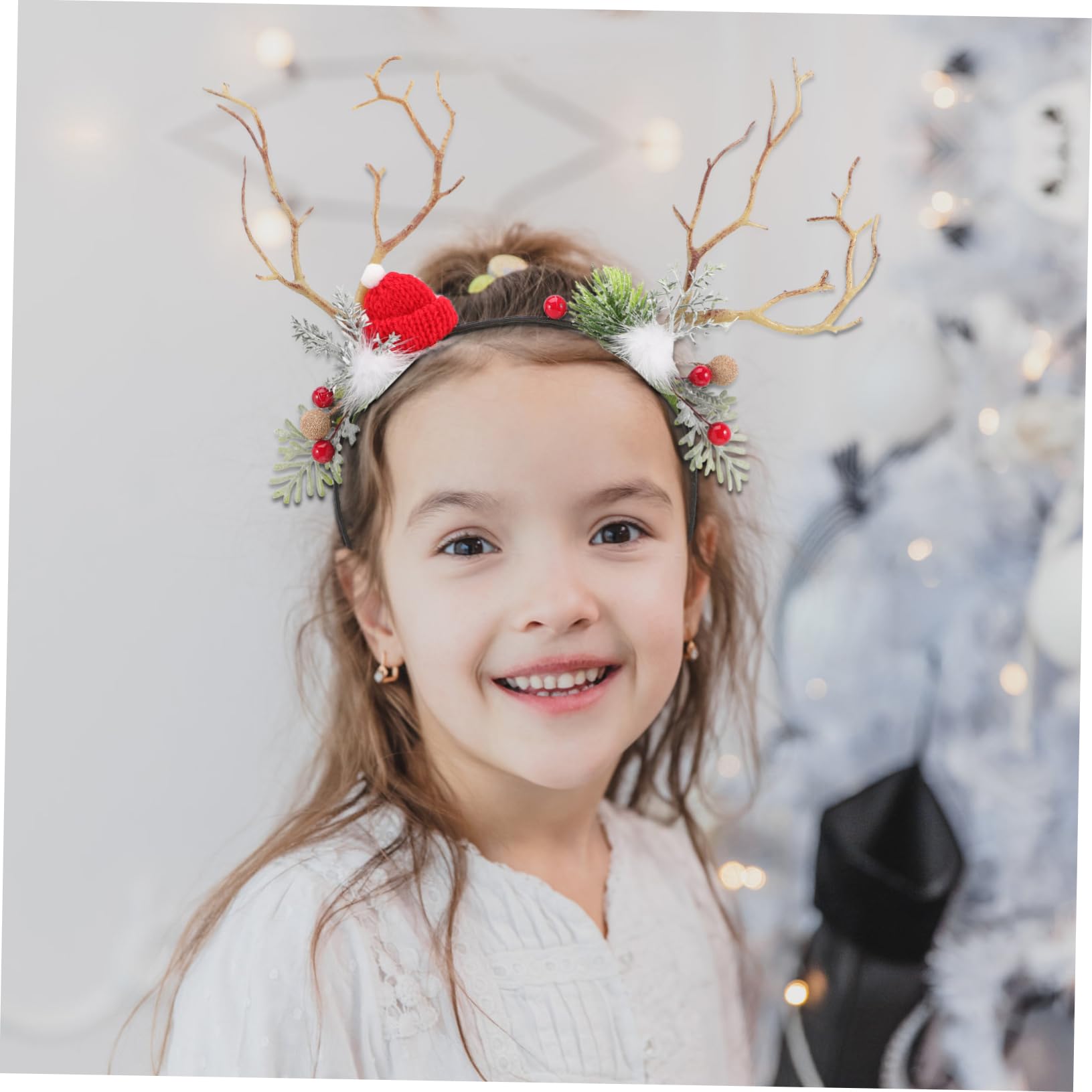ibasenice 6pièces Bandeau avec Cornes De Renne pour Noël Accessoires De Fête Amusants pour Cheveux pour Photos Famille Et Entre