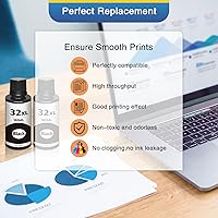Vista 5 de 31 32XL - Juego de botellas de tinta negra de repuesto compatible con HP 31 32XL, compatible con HP Smart-Tank 7301 7602 5101 7001 6001 5103