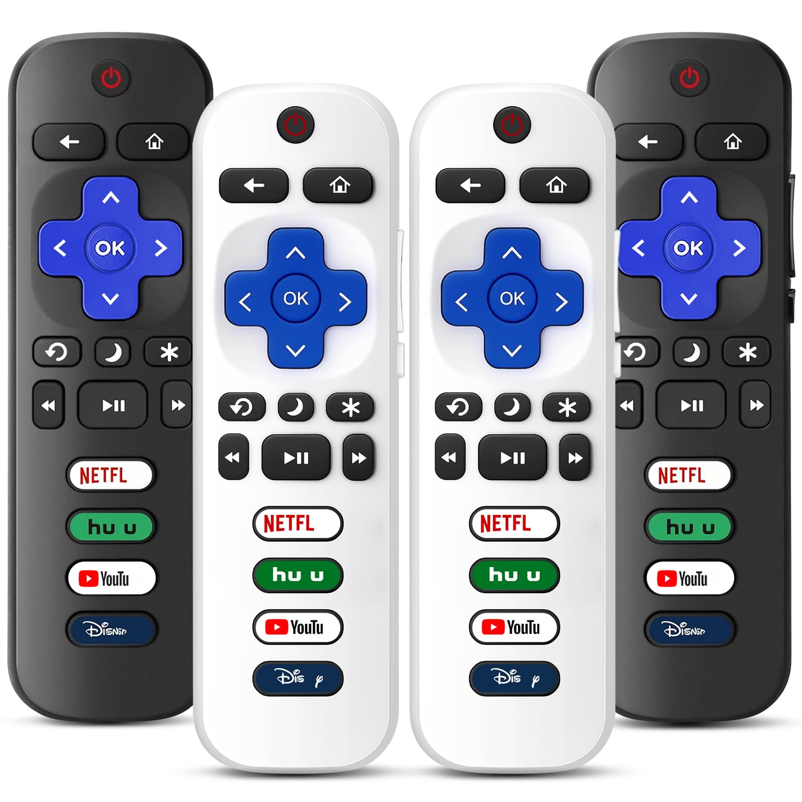 Photo 1 of OneBom 4-Pack Roku TV Replacement Remotes