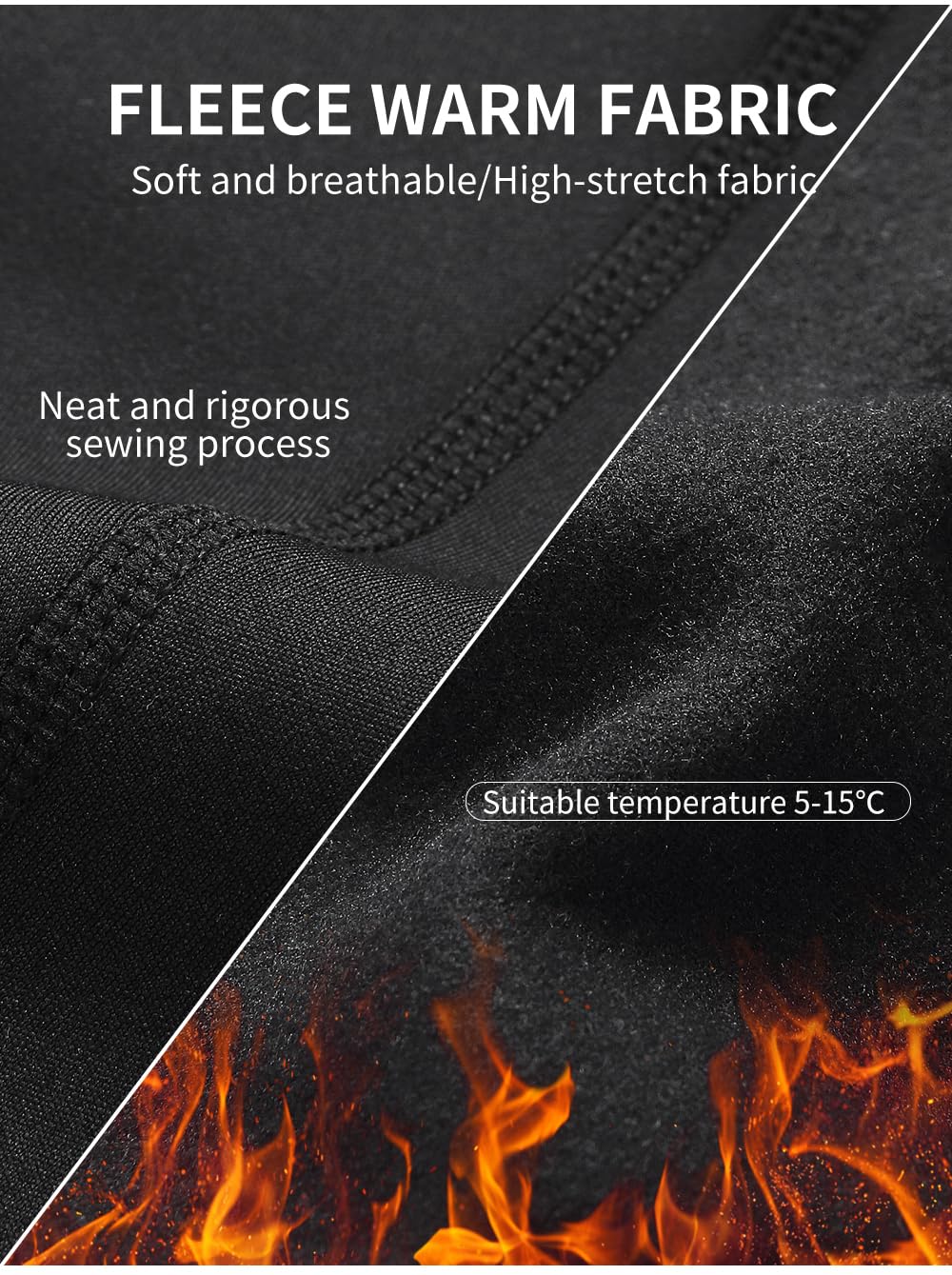WOSAWE Pantalon de Cyclisme Homme Hiver Thermique VTT Compression Leggings Respirant 4D Rembourré Collant de Vélo
