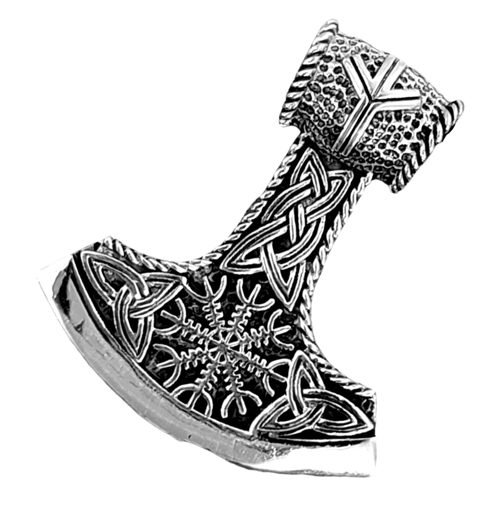 Kiss of Leather Thorshammer Anhänger aus 925 Sterling Silber Nr. 379