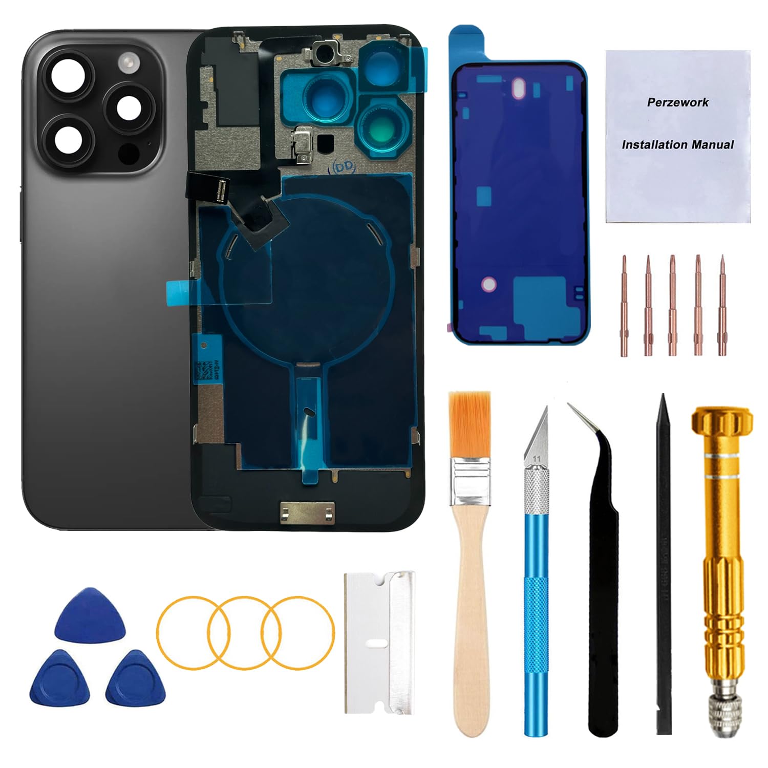 【ジャンク・パーツ取り用】Apple iPhone 16 Pro Max Amazon.com: Perzework Rear Back Glass Replacement for iPhone 16