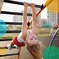 Vista 3 de Dunzy Paquete de 12 Barras para Monkey Bars Accesorios para Columpios Varillas Peldaños de Escalera para Juegos Kit de Herrajes Barras de Mono