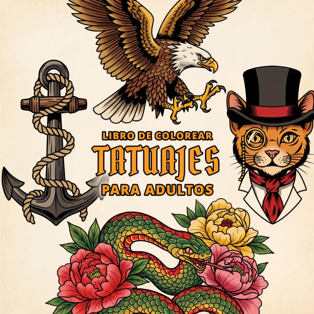 Libro de Colorear Tatuajes para Adultos: Tatuajes para colorear e inspirar la imaginación