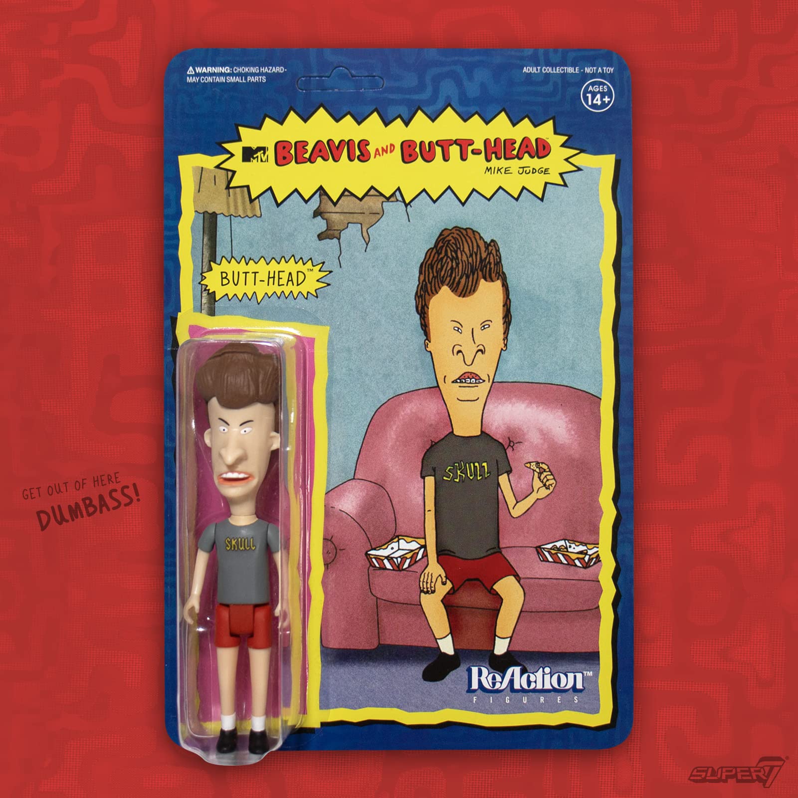 SUPER7 ReAction Figure - BEAVW01-BEA-02 - Personaggio Da Collezione, 5 Punti Di Articolazione, Confezione Blister