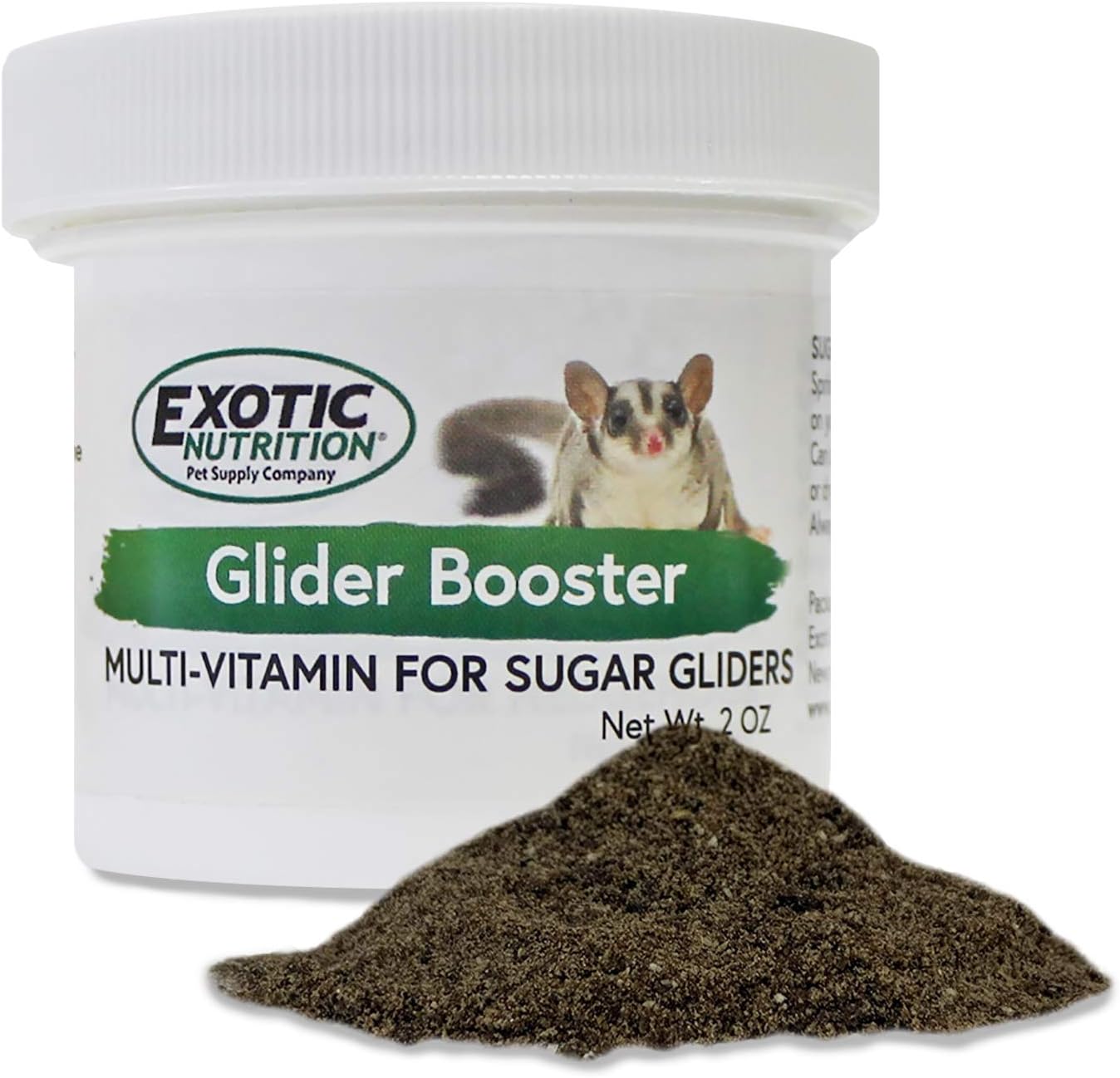 Glider Booster (2 oz.) - Complete Multivitamin - Powdered Vitamin & Mineral Supplement for Pet Sugar Gliders