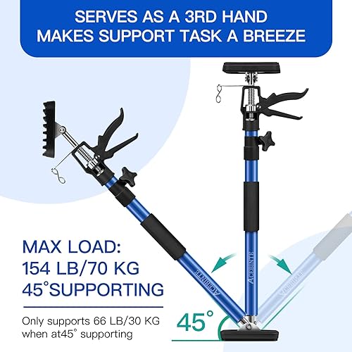 Miniatura 2 de 2PK poste de soporte, sistema de soporte telescópico de acero ajustable rápido de tercera mano, varilla de soporte, soporta hasta 154 libras,