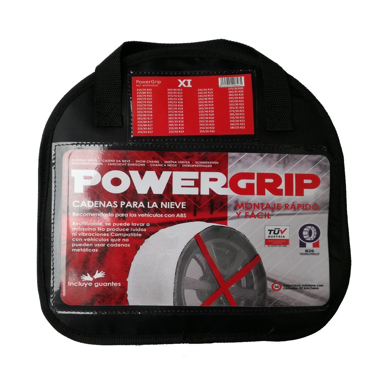 Powergrip catena di tessuto per la neve XI