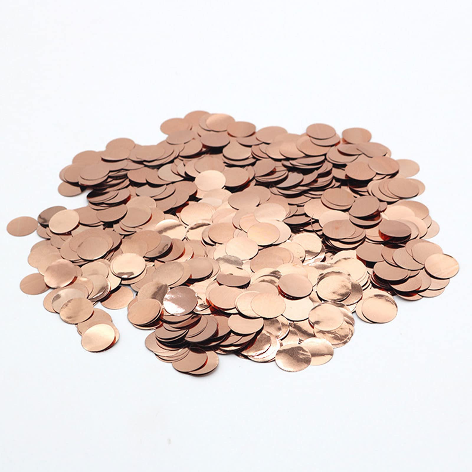 Tim&Lin Rose Gold Foil Confetti, Round Dots Glitter Table Confetti, Sparkling for Party Decorations (50 g)