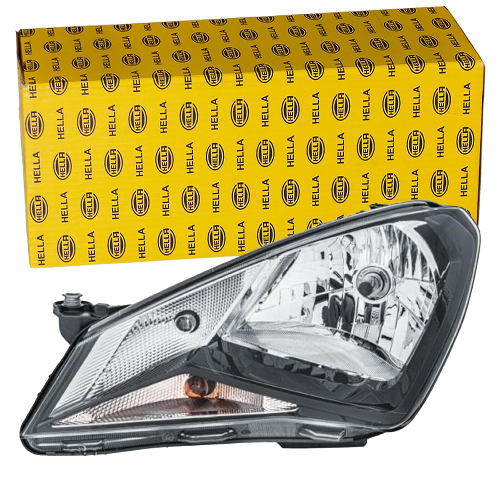 HELLA Headlight Headlamp Left Lamp Type H4 W21/5W PY21W 12V Fits Seat Mii