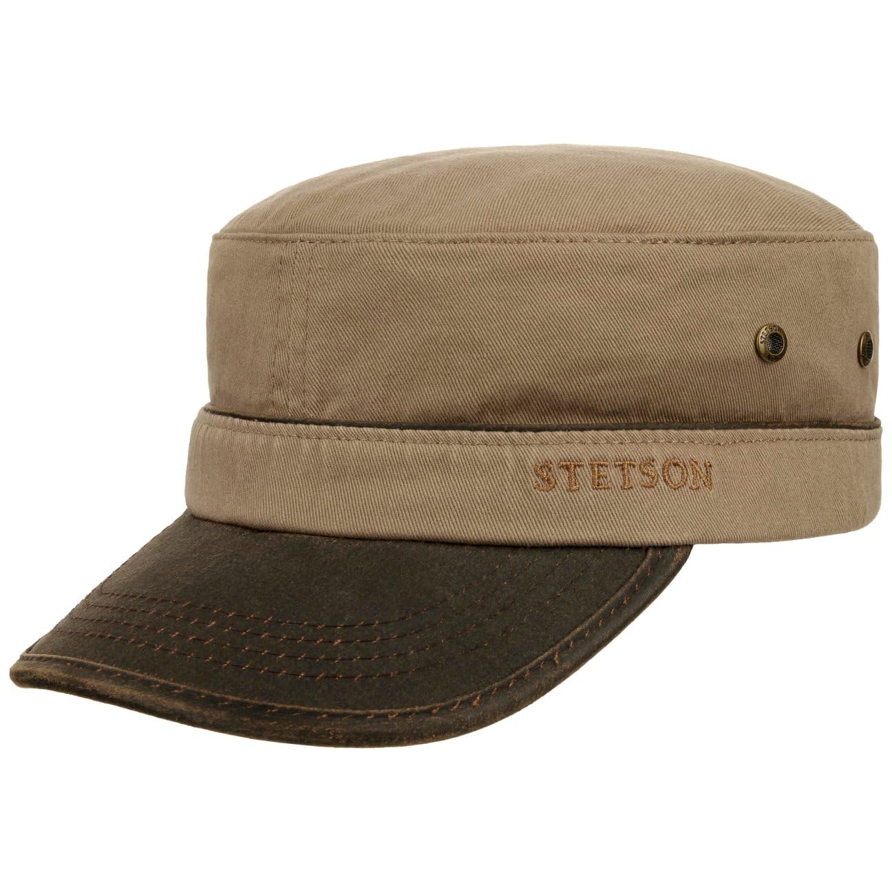 Stetson Czapka Katonah Cotton ArmyKobiety/Mężczyźni - z daszkiem army cap military Metalowa sprzączka, wiosna-lato jesień-zima Lato