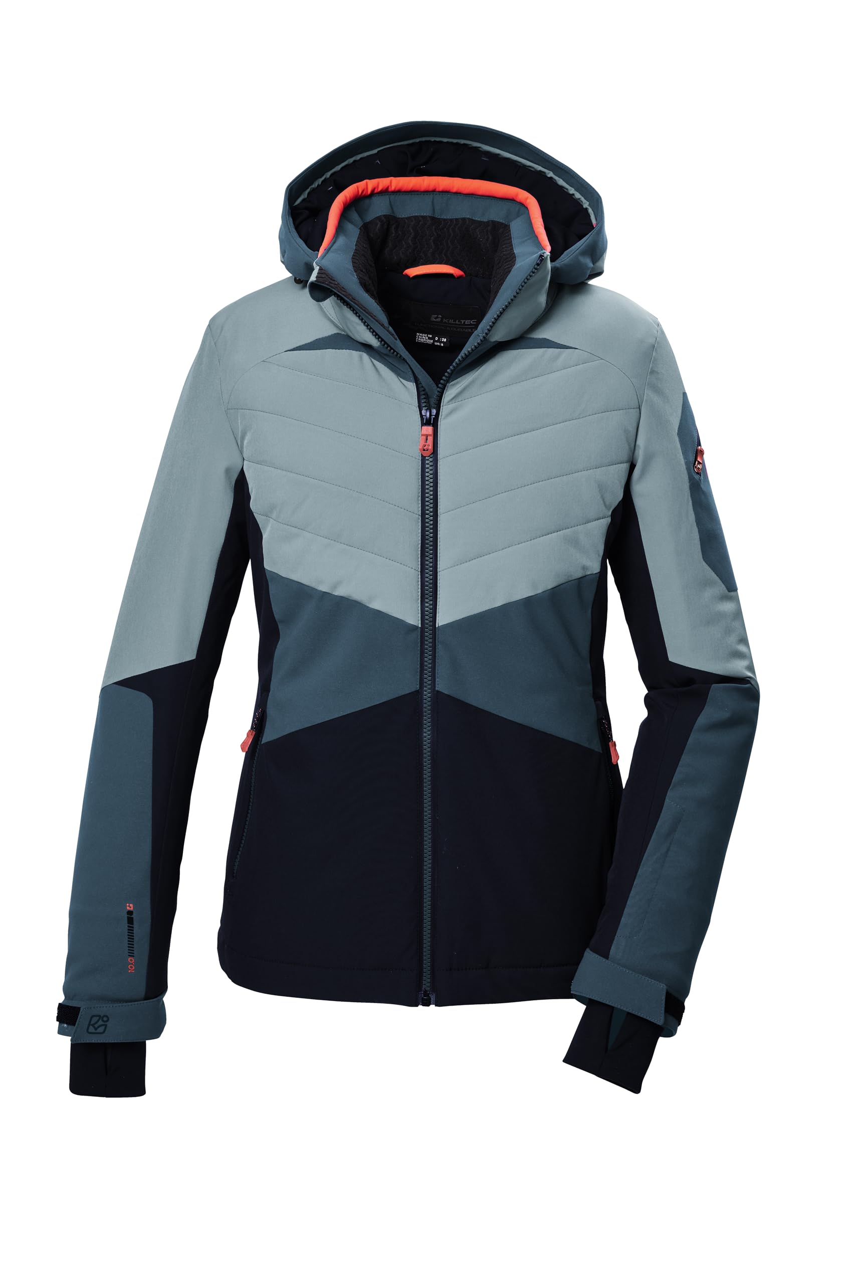 Killtec Damen Ksw 34 Wmn Ski Jckt Skijacke/Funktionsjacke mit abzippbarer Kapuze und Schneefang