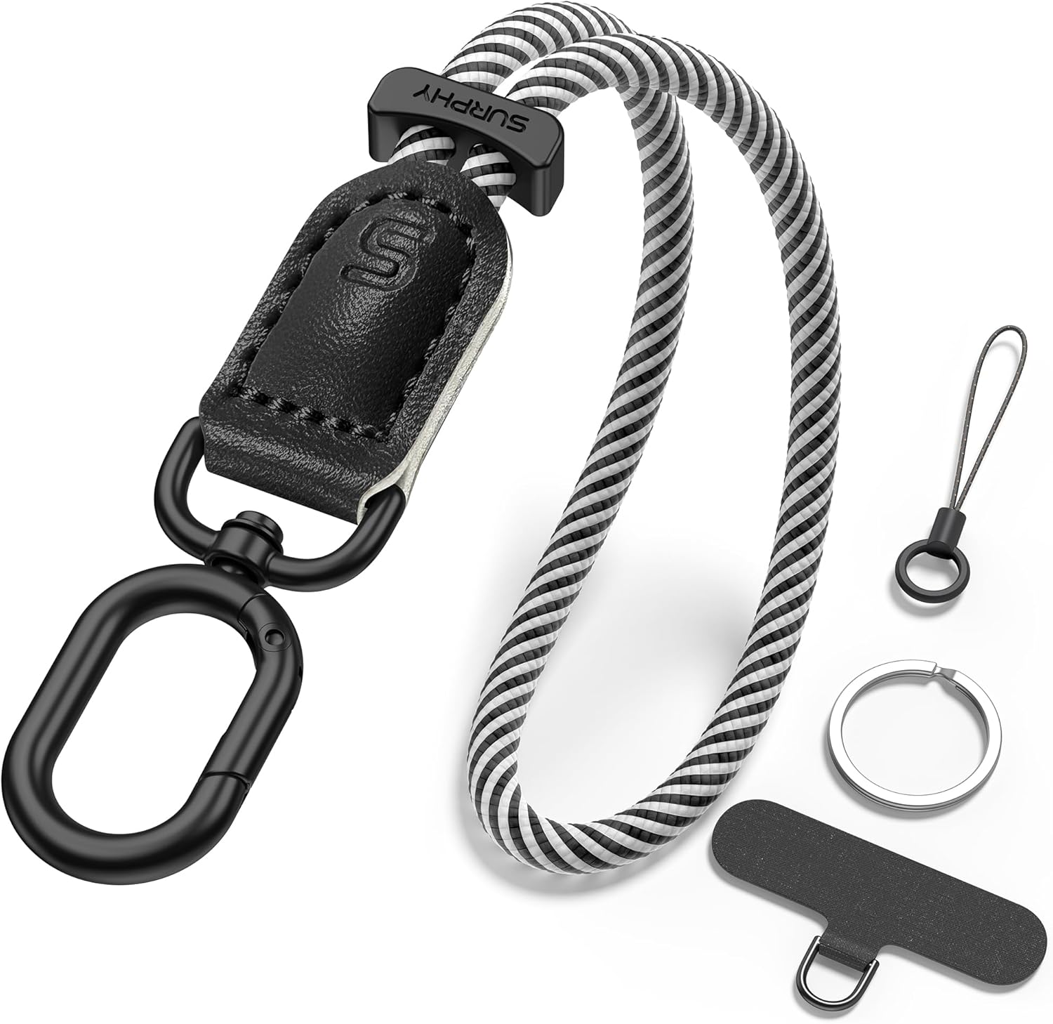 SURPHY Phone Wrist Strap, Keychain Wristlet, Phone Strap Charm with Tether Tab, Cellphone Lanyard Wrist, Key Chain for Women