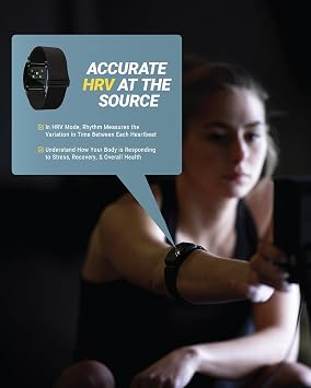 Scosche Rhythm Heart Rate Monitor Armband - Optical Heart Rate Armband Monitor with Dual Band Radio ANT+ and Bluetooth Smart