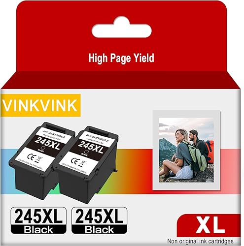 PG-245XL - Cartucho de tinta negro de repuesto para Canon 245XL PG-245 Paquete combinado negro para PIXMA MG2420 MG2520 MG2522 MG2525 MG2920 MG2922