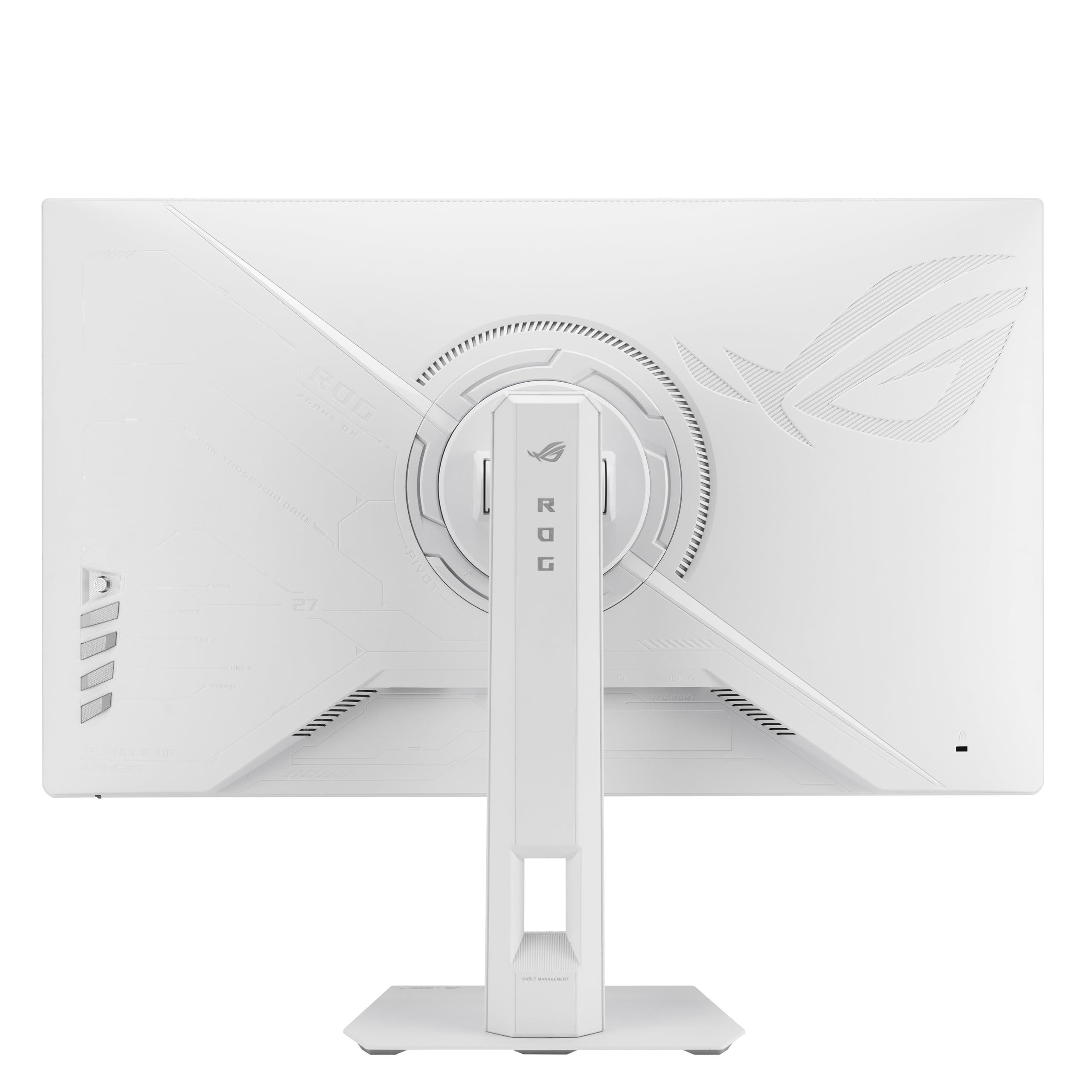 ASUS ROG Strix XG27ACMES-W monitor gamingowy, 27", 2560 x 1440, 255 Hz OC (ponad 144 Hz), 0,3 ms, Fast IPS, Extreme Low Motion Blur Sync, USB typ C, kompatybilny z G-Sync, DisplayWidget Center