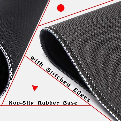 Miniatura 4 de Alfombrilla de mouse con base de goma antideslizante, alfombrilla de mouse impermeable con bordes cosidos, alfombrilla de mouse para computadoras,