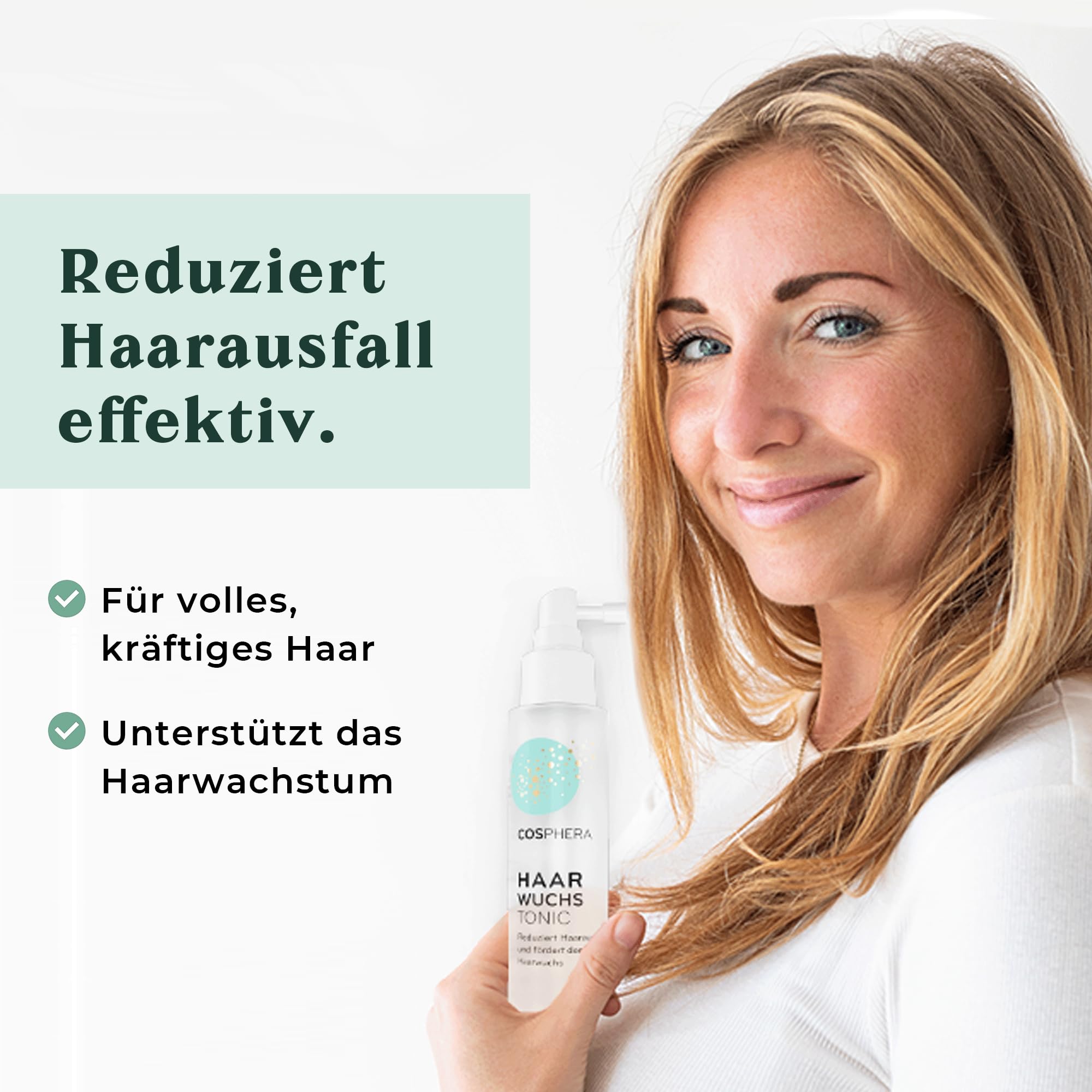 Cosphera Spray tonico per capelli, 100 ml, con olio di rosmarino, olio di rosmarino, per accelerare la crescita dei capelli, per donne e uomini