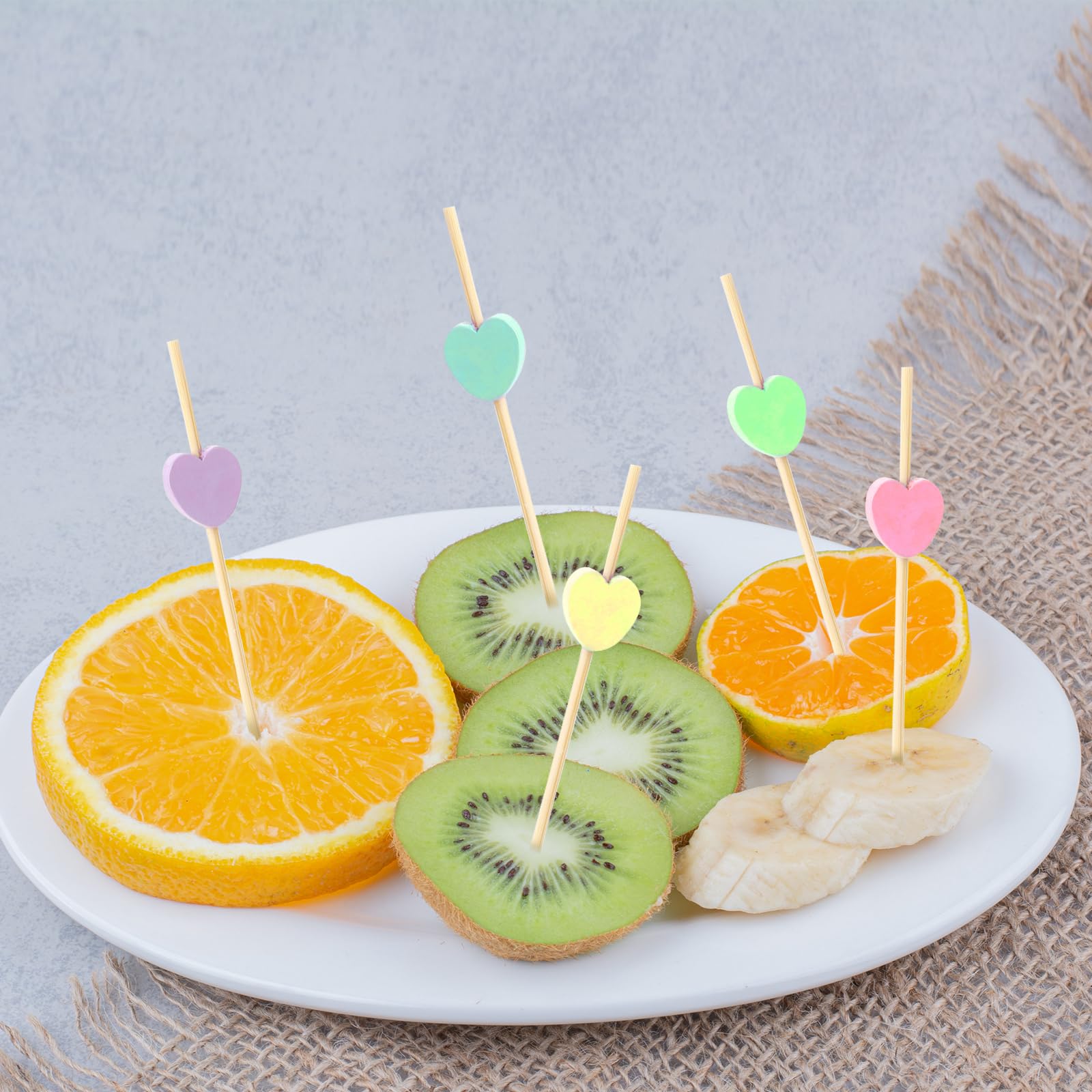 Pic A Brochette 100 Bâtons De Cocktail Bambou 12cm - Avec Feuilles De Palmier M 1053691