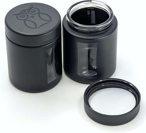 Treehouse Recipientes a prueba de olores (4.1 fl oz), tarros con tapas herméticas para hierbas, especias, café y té, tarros de almacenamiento de