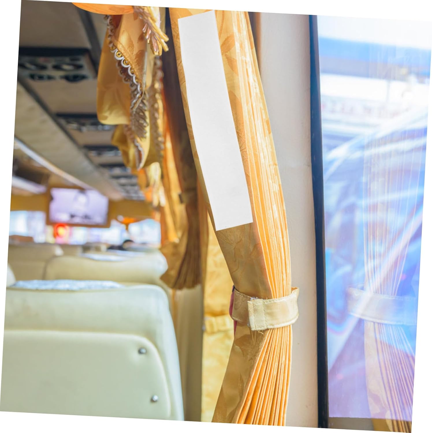 1set Strong Double-Sided Self-Adhesive Hook and Tape for Carpets Curtains and Mats Versatile Strips for Easy Installation and Secure Fixing Home and Automotive Use