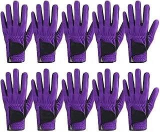 Guante Golf 10 pcs Golf Glove Hombres mano izquierda transpirable verde 3d rendimiento malla antideslizante micro fibra Guantes de golf Guantes Golf(Color:Worn on Left Hand P,Tamaño:24 Medium Large)
