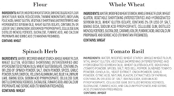 Mission Carb Balance Tortilla Variety Pack - Whole Wheat, Flour, Spinach Herb, and Tomato Basil - (4 Packs)