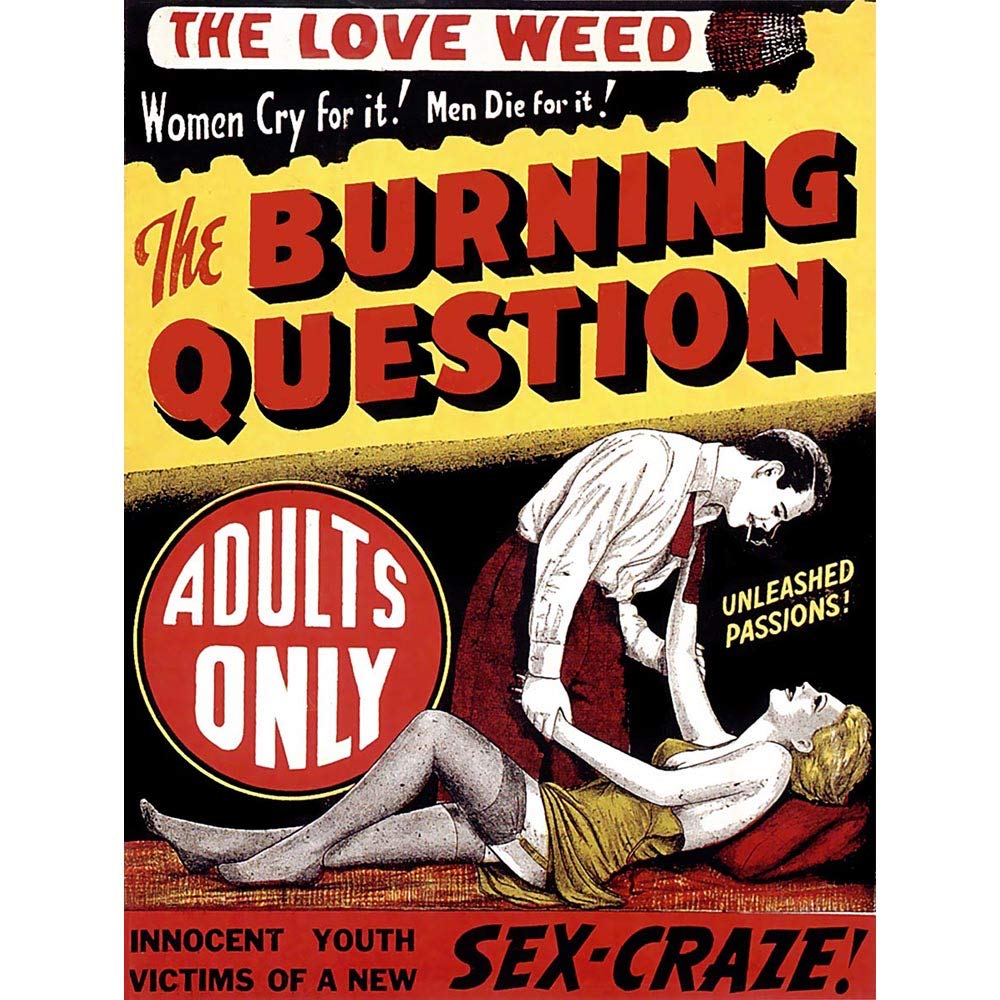 Wee Blue Coo Advertising Weed Marijuana 1936 The Love Weed Art Print Poster Wall Decor 12X16 Inch