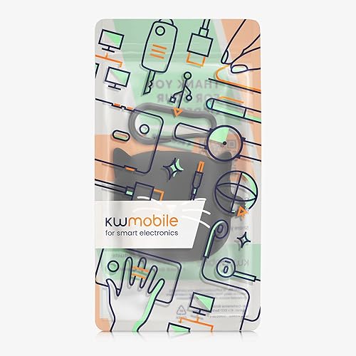 Miniatura 6 de kwmobile Funda de silicona compatible con Samsung Galaxy Buds 2 Pro/Buds 2 / Buds Live - Cat Black/White