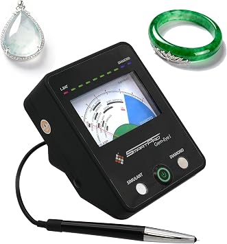 Electronic Diamond Moissanite Tester Pen with Pointer Display, Retractable High-Precision Probe and Automatic Calibration, for Professional Jewelry Analysis and Gemstone Testing