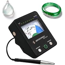 Electronic Diamond Moissanite Tester Pen with Pointer Display, Retractable High-Precision Probe and Automatic Calibration, for Professional Jewelry Analysis and Gemstone Testing