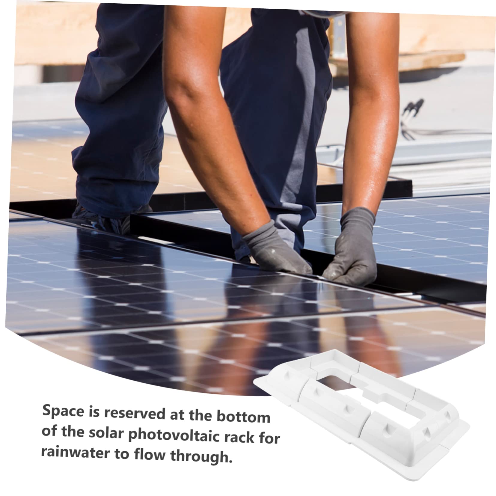 1set Supporto Solare per Pannelli da Bianco per Yacht e Camper Montaggio e Resistente agli UV