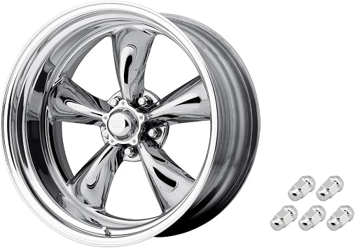 American Racing VN5155761 15 x 7 Cast Aluminum Torq Thrust II Series Wheel and Speedway Motors Chrome Plated Steel Acorn Lug Nut, 7/16 Inch -20 Fine Thread