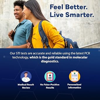Better Life Science at-Home HSV Test Kit Health Screening Kit for Men & Women Discreet Sample Collection Easy-to-Use Home Testing Kit with Secure Online Results and Lab Processing