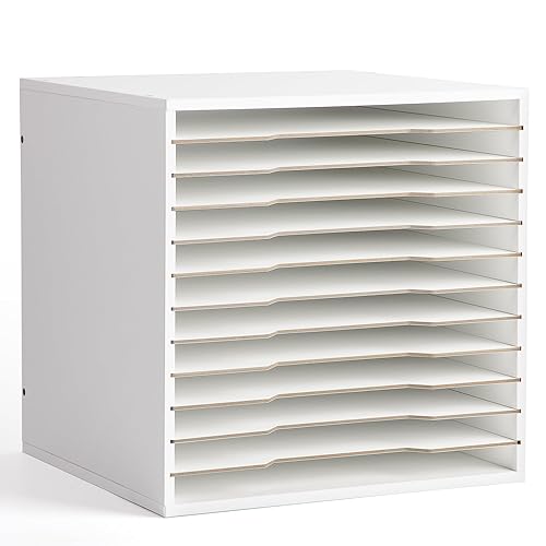 12x12 Paper Storage Organizer for 13" Cube Cabinet, 12 Slot