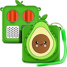 Case Compatible with Yoto Mini (2024 Edition), Avocado | Food-Grade Silicone Safe for Kids | Soft Drop-Proof Full Protective Cover with Lanyard & Corner Support Pads, Travel Accessory (Case Only)