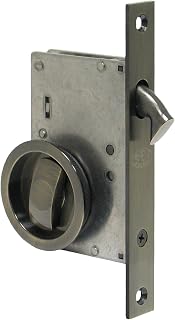 Series 2000 by FPL- Solid Brass Pocket Door Mortise Lock Set in Privacy – Bed/Bath Function, Antique Brass, 1-3/8"