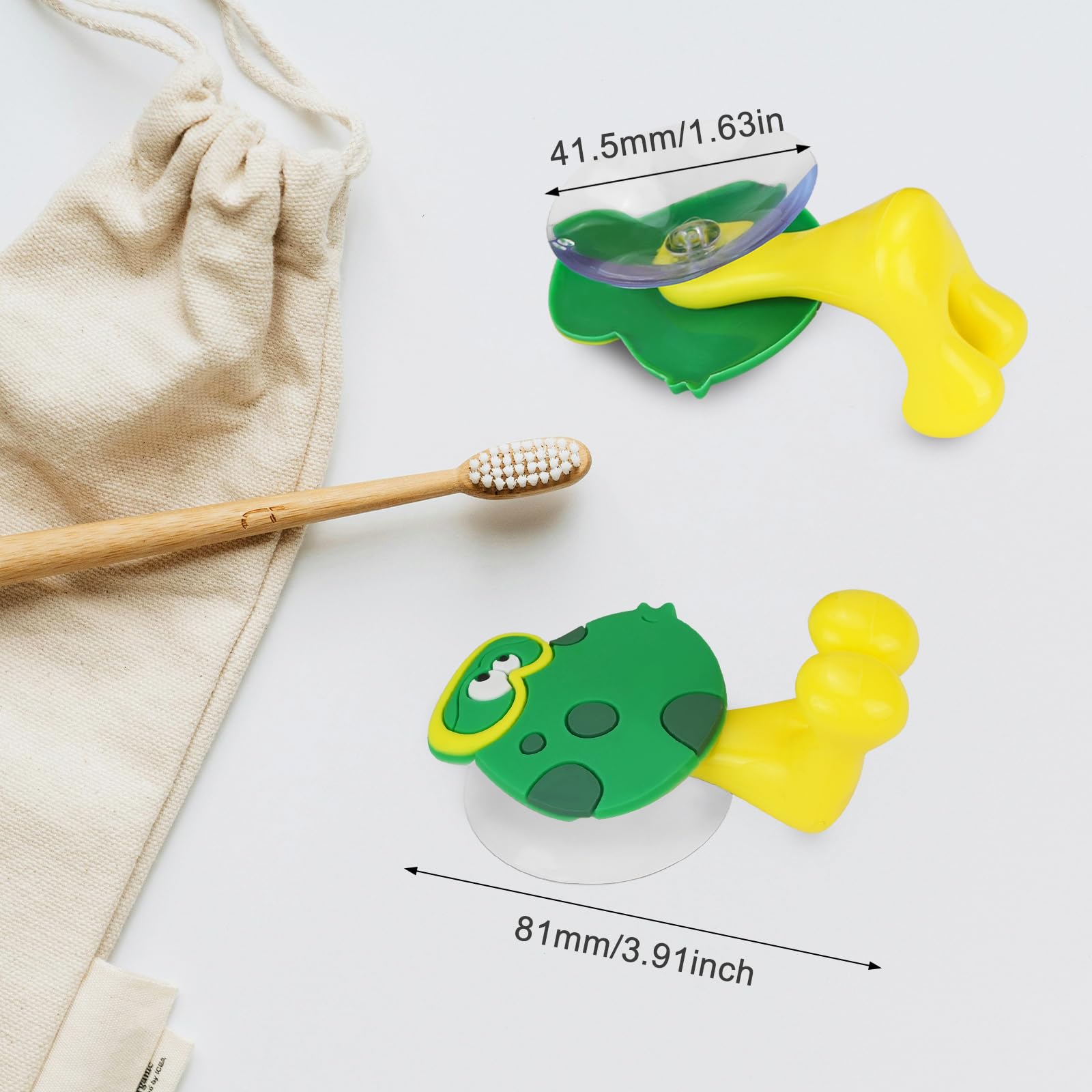 10 soportes para cepillos de dientes para niños, soporte para cepillo de dientes de ducha montado en la pared con ventosa, ganchos multifuncionales para baño, garaje, oficina, cocina,