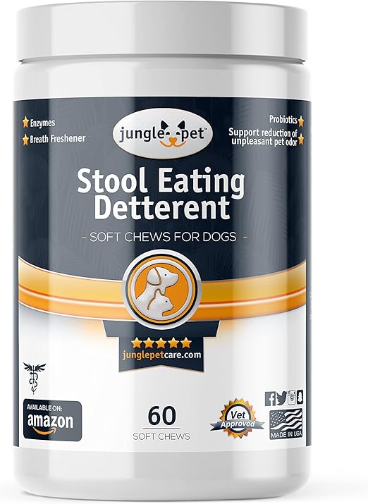Jungle Pet Chew No Poo Bites Poop Eating Prevention for Dogs Coprophagia
