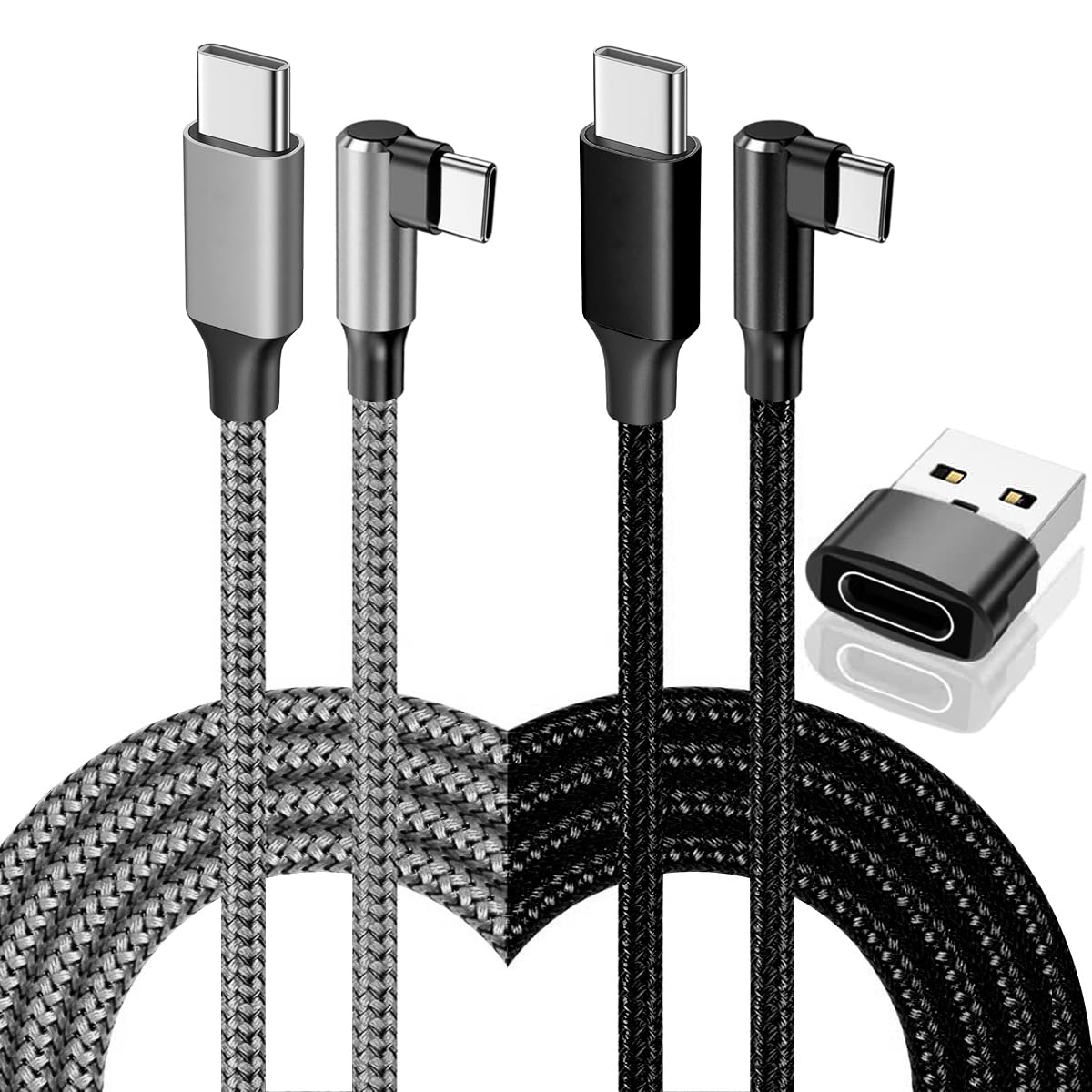 HAIMLJLBK USB C to C Cable 100W 2 Pack 3+6FT Type C C Fast...