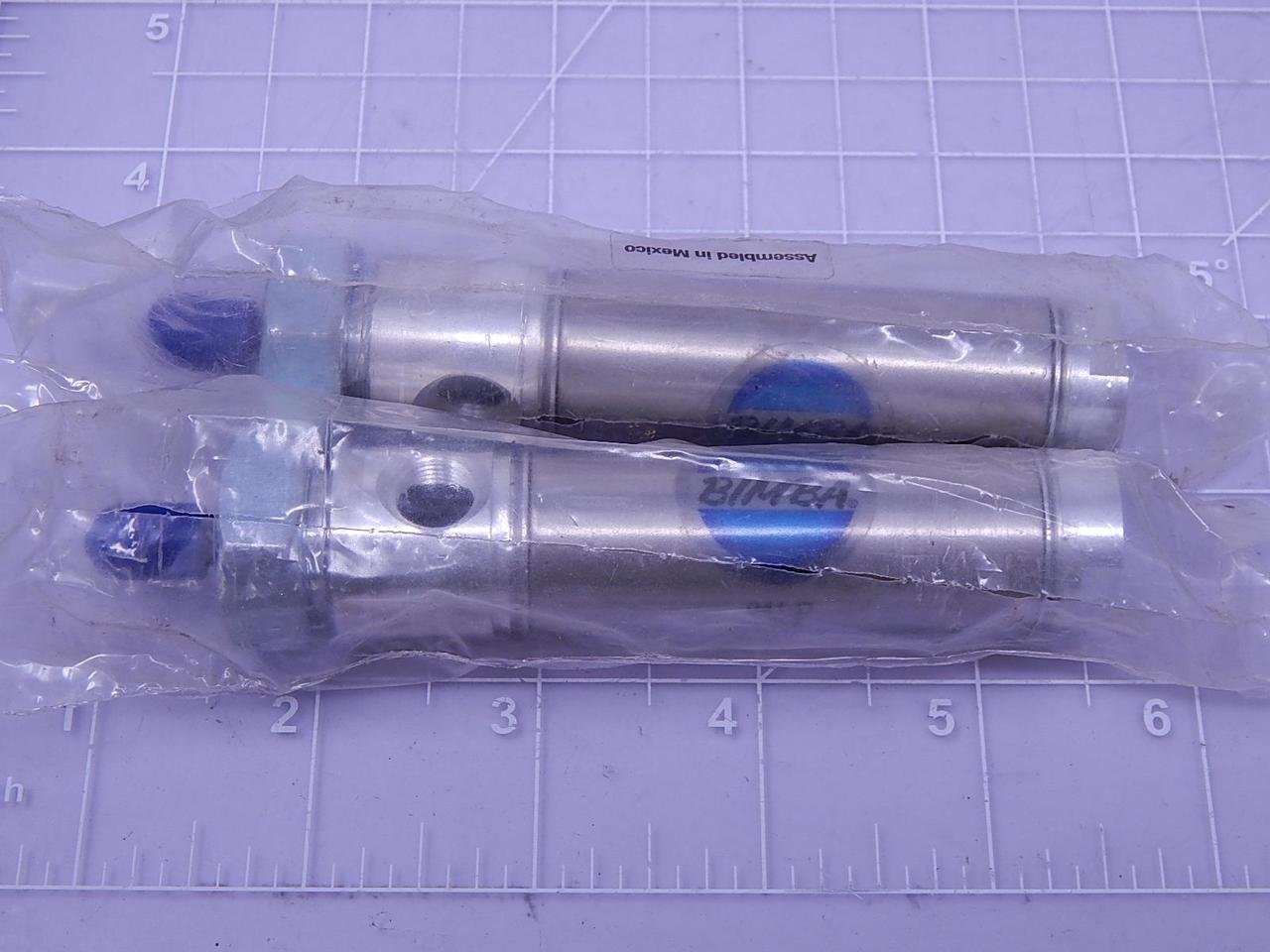 BIMBA 041-D 1 INCH Stroke, 3/4 INCH BORE, AIR Return, Double Acting, Front Nose MOUNTING, Original LINE, Pneumatic Cylinder, Standard