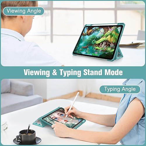 Miniatura 19 de Fintie Funda híbrida delgada para iPad Air de 11 pulgadas M3 (2025) / M2 (2024), iPad Air 5ª (2022) / 4ª generación (2020) de 10.9 pulgadas, funda a