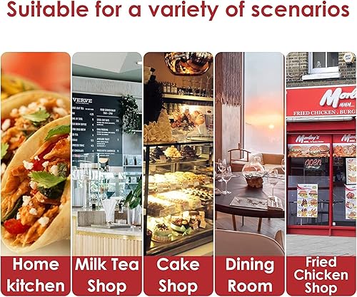 Miniatura 7 de FAMKIT Cesta para freidora de tacos, 4 carcasas, mango desmontable, cesta para freír tacos, capacidad para 4 conchas, soporte para tacos,