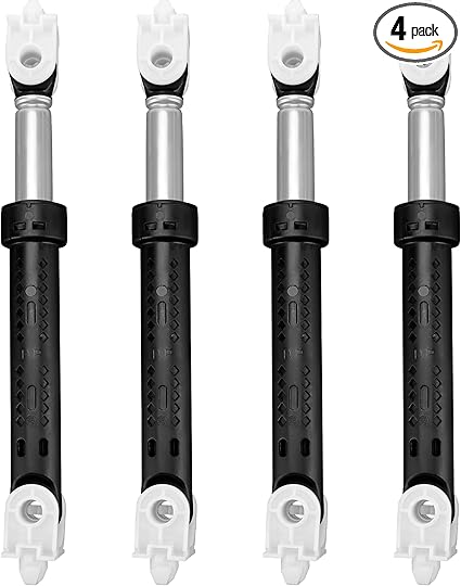 4 Pack 8182703 Washer Shock Absorber fit for Kenmore/Whirlpool/Kitchen Aid - WP8182703 Replacement Part for Washer & Dryer, replace 8181646/AP6011831/AP3868181/PS989596 LUXRILIX