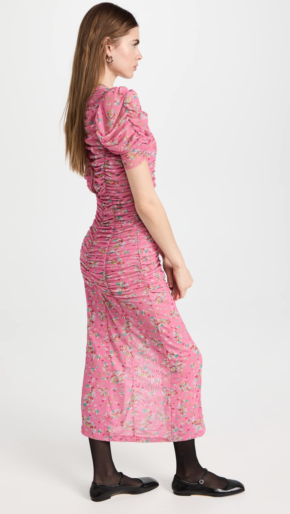 Free People Women's Briella Midi Dress, Hot Pink Combo, | B2B Liquidation Free People Women's Briella Midi Dress, Hot Pink Combo, | B2B Liquidation