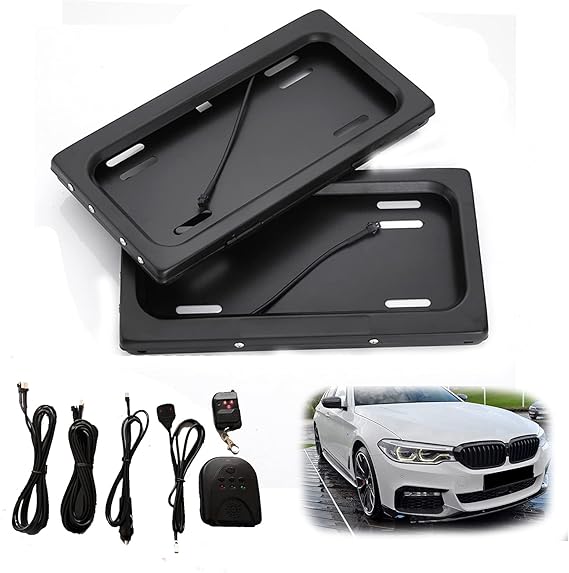 Hidden License Plate Kit, HideAway Shutter Cover Up Electric Stealth
