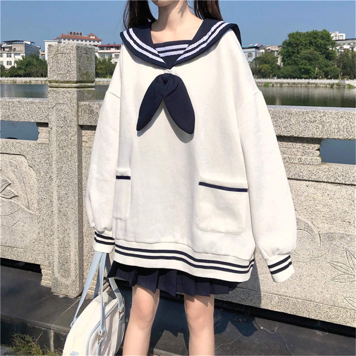 レディース パーカー プルオーバー トレーナー セーラー服 セーラー襟 トップス 長袖 可愛い 着痩せ カジュアル カットソー スウ