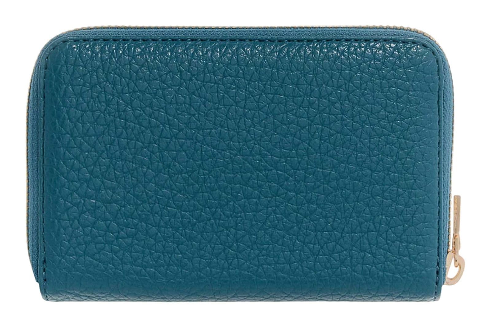 GUESS Porte-Monnaie Marsha SLG Medium Zip Around Wallet Teal Bleu pétrole
